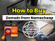 How to buy domain from namecheap